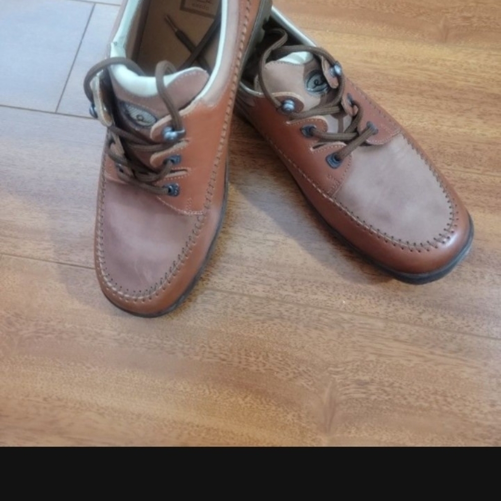 Bally Tan Leather Boat Shoes
